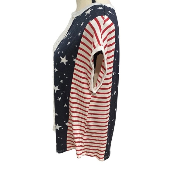 NWT 7th Ray American Flag Sleeveless Top Sz Large - Picture 4 of 10